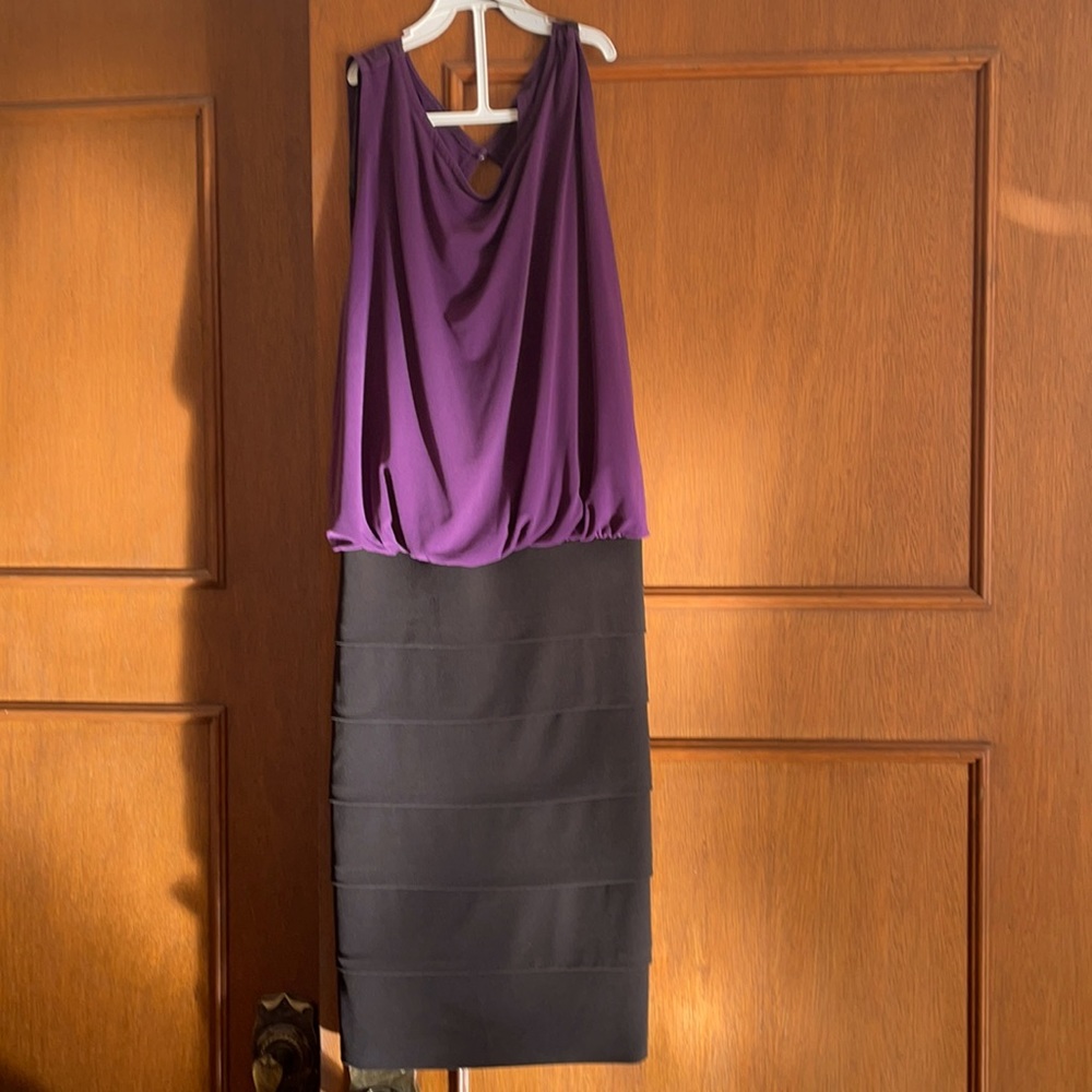 Purple and black dress